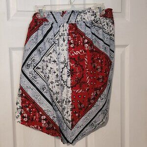 Women's red, white, and blue strapless top, Maurices Size 1X